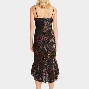 NWT betsey johnson velvet high-low midi dress